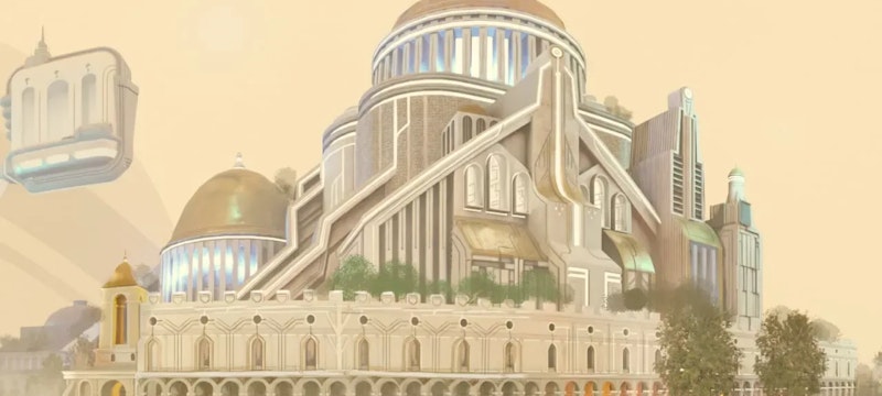 Screenshot from the Cosmic Care VR experience, showcasing a transformative virtual reality journey designed to promote healing, relaxation, and wellness.