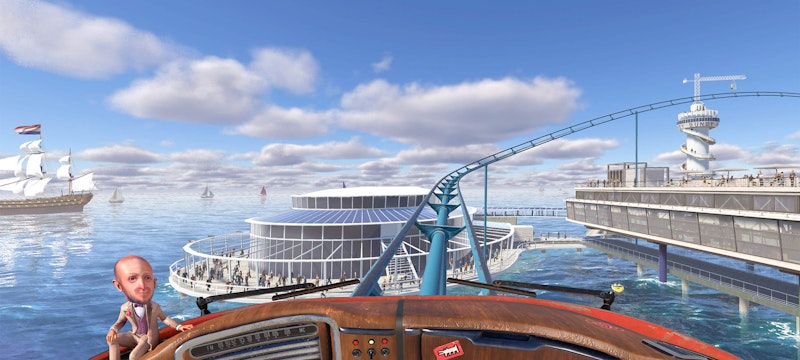 Image of the Scheveningen VR ride, created by Jetstyle and The VR Boys, offering an immersive and thrilling virtual reality experience showcasing the beauty of Scheveningen.